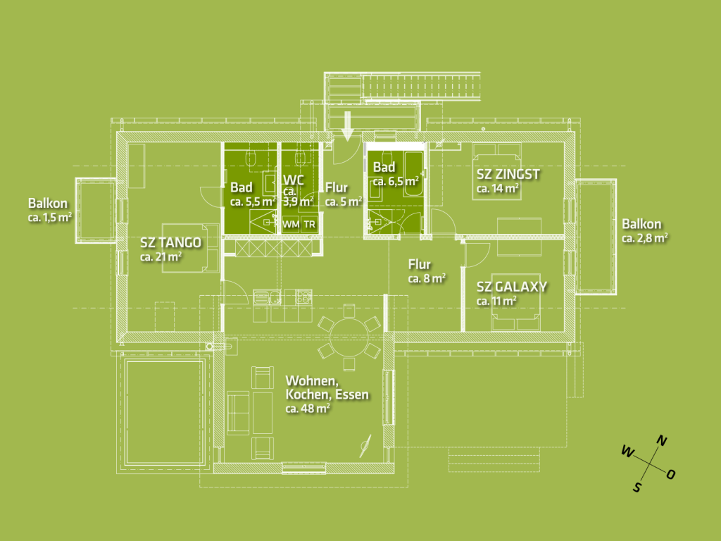 Grundriss Badezimmer OG