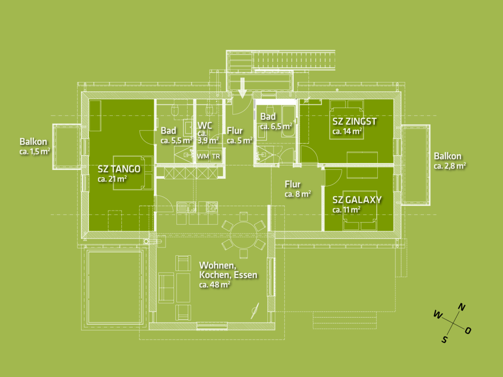 Grundriss Schlafzimmer OG