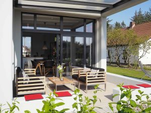 Überdachte Terrasse